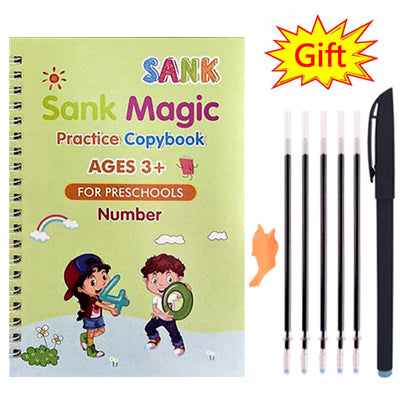 Reusable Montessori SANK Magic Books For Kids,Children's Educational Books,Learn To Write,Caligraphy Practice Book